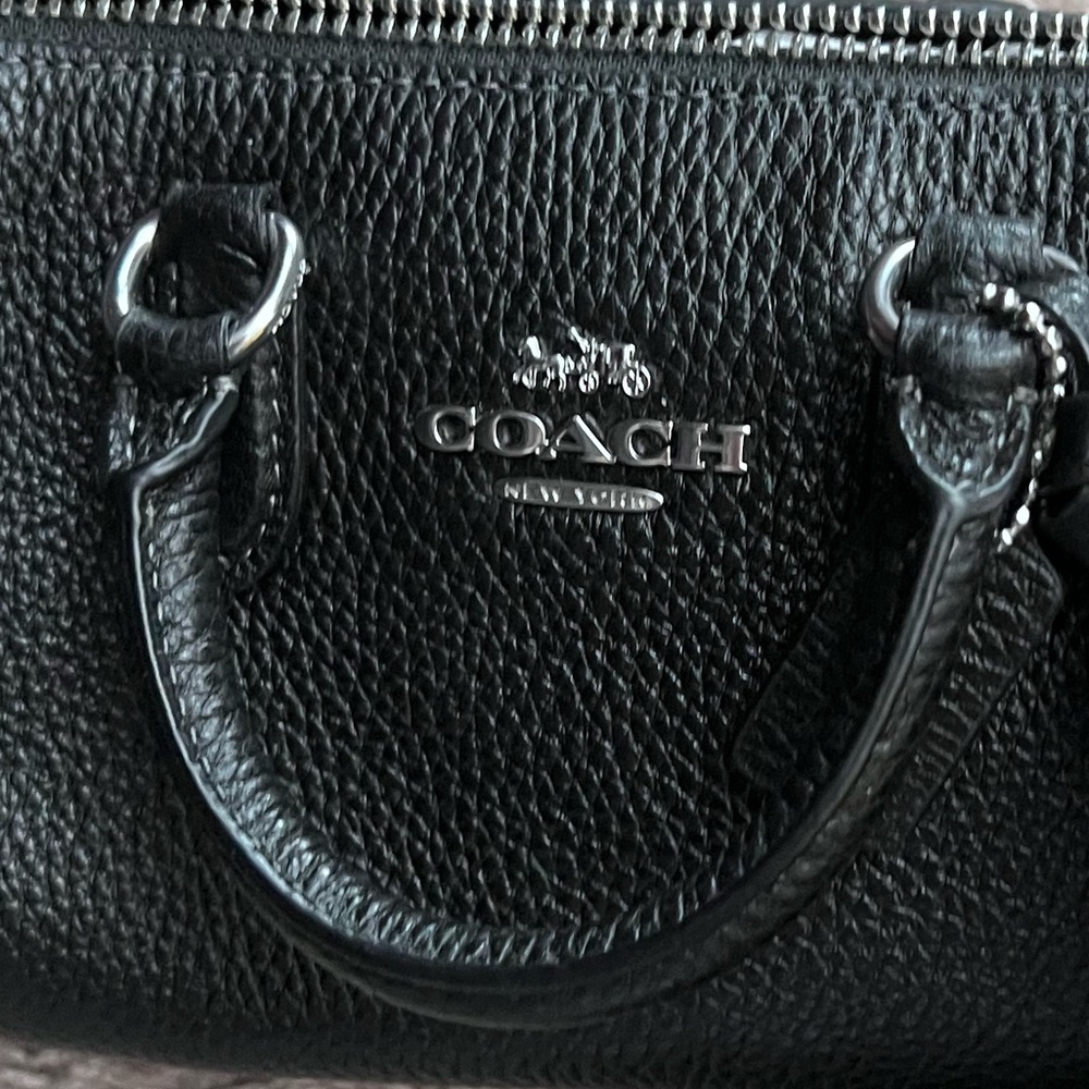 Coach Black Leather Handbag - Picture 3 of 5